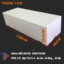 Thùng xốp dài 1m2 đựng cá hồi